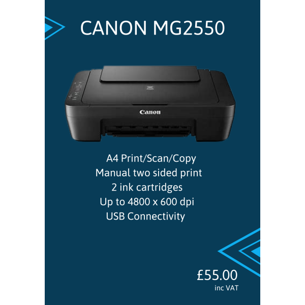 CANON MG2550 MFD PRINTER/SCANNER/COPIER